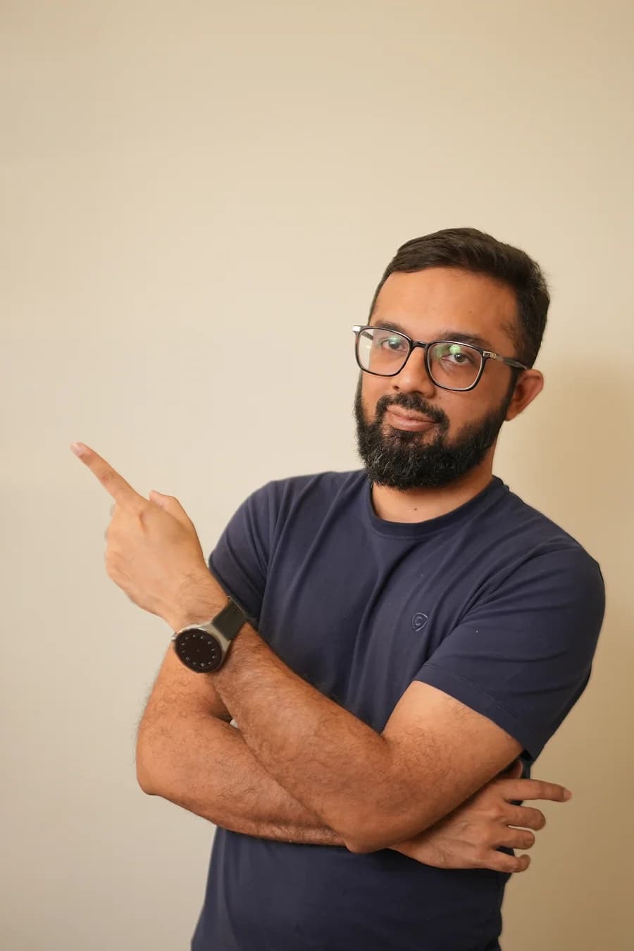 Salman Farooq teaching at the board